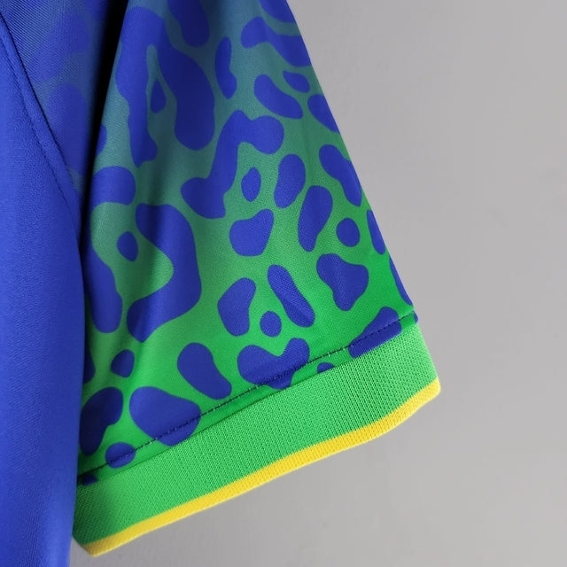 Camisa II Brasil Away 2022 Copa do Mundo Retrô Nike - Azul