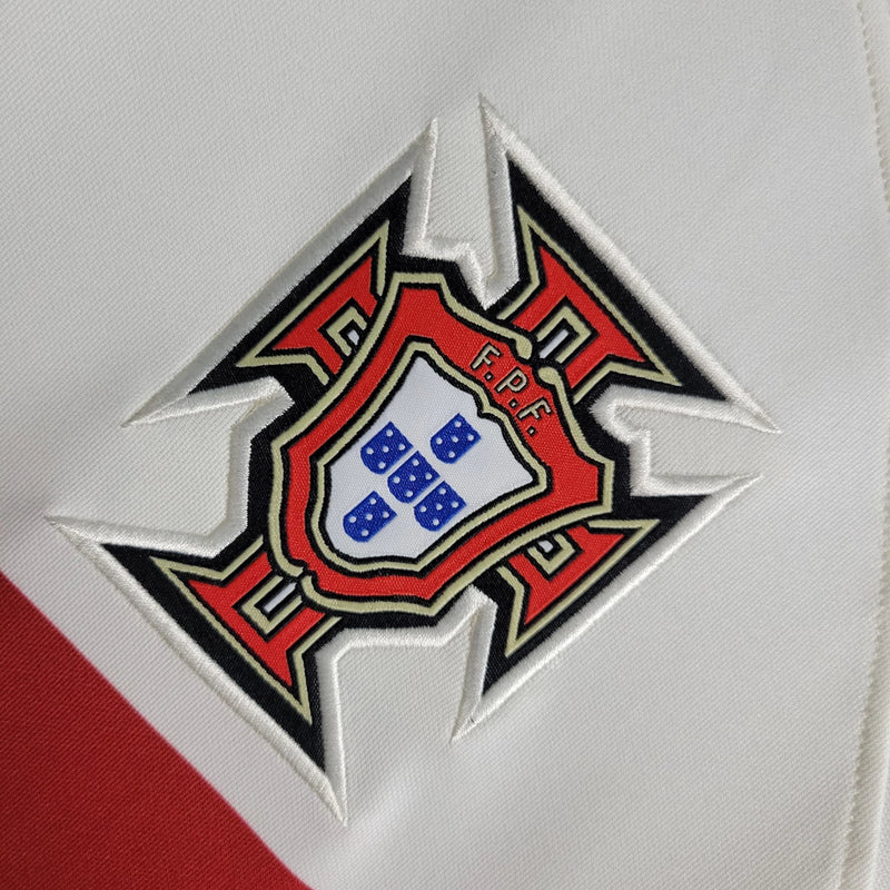 Camisa II Portugal Away 2022 Copa do Mundo Retrô Nike - Branca