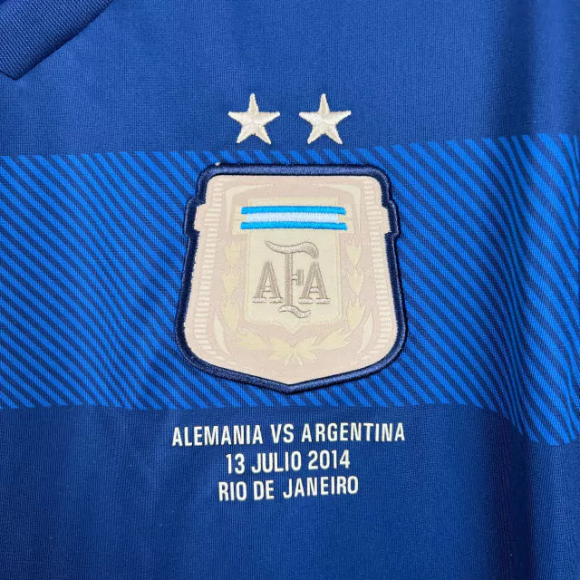 Camisa II Argentina Away 2014 Copa do Mundo Retrô Adidas - Azul