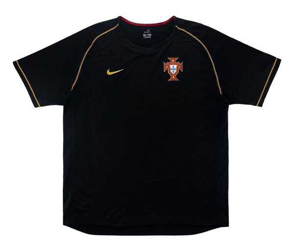 Camisa II Portugal Away 2006 Copa do Mundo Retrô Nike - Preta