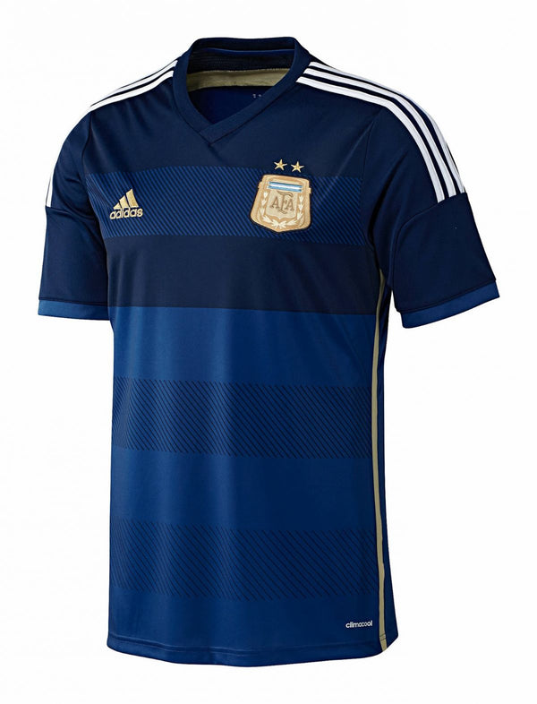 Camisa II Argentina Away 2014 Copa do Mundo Retrô Adidas - Azul