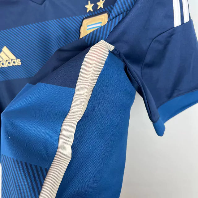 Camisa II Argentina Away 2014 Copa do Mundo Retrô Adidas - Azul