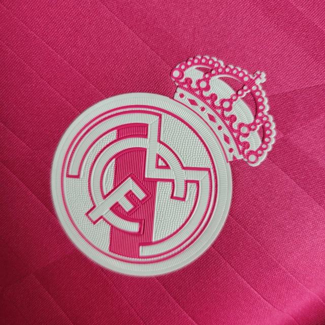 Camisa III Real Madrid Third 2014/2015 Manga Longa Retrô Adidas - Rosa