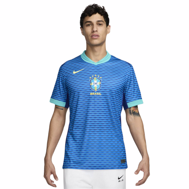 Camisa Brasil Away 2024 Nike Torcedor Masculina - Azul Manto do GOAT | Loja de Artigos Esportivos | Camisas de Futebol