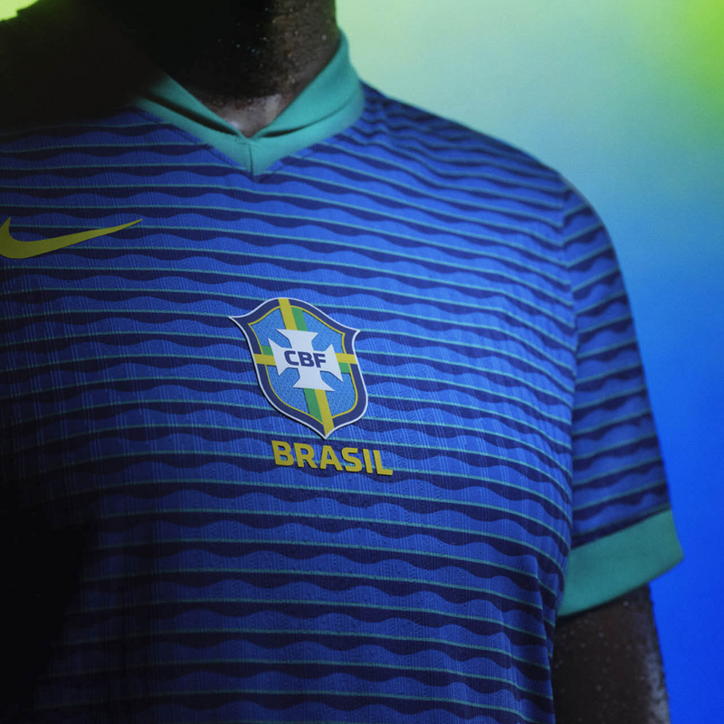 Camisa Brasil Away 2024 Nike Torcedor Masculina - Azul Manto do GOAT | Loja de Artigos Esportivos | Camisas de Futebol