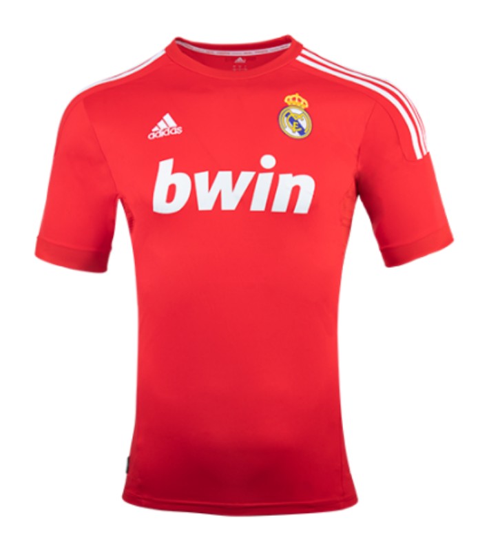 Camisa III Real Madrid Third 2011/2012 Retrô Adidas - Vermelha