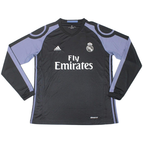 Camisa III Real Madrid Third 2016/2017 Manga Longa Retrô Adidas - Preto