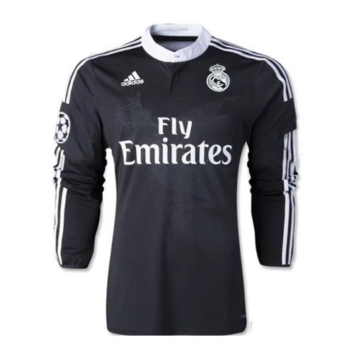 Camisa III Real Madrid Third 2014/2015 Manga Longa Retrô Dragão Adidas - Preta