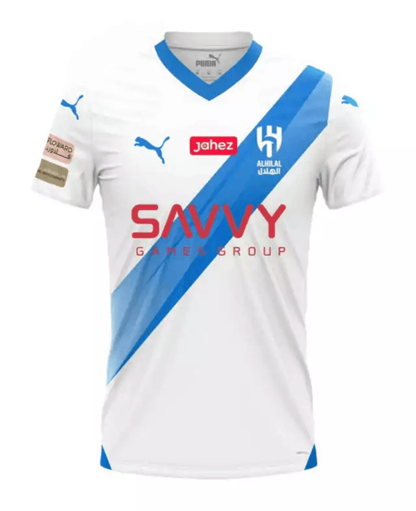 Camisa Al-Hilal Saudi Away 23/24 - Torcedor Puma Masculina - Branco - Manto do GOAT | Loja de Artigos Esportivos | Camisas de Futebol