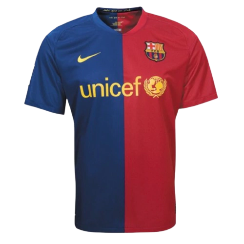 Camisa I Barcelona Home 2008/2009 Retrô Nike - Azul e Grená