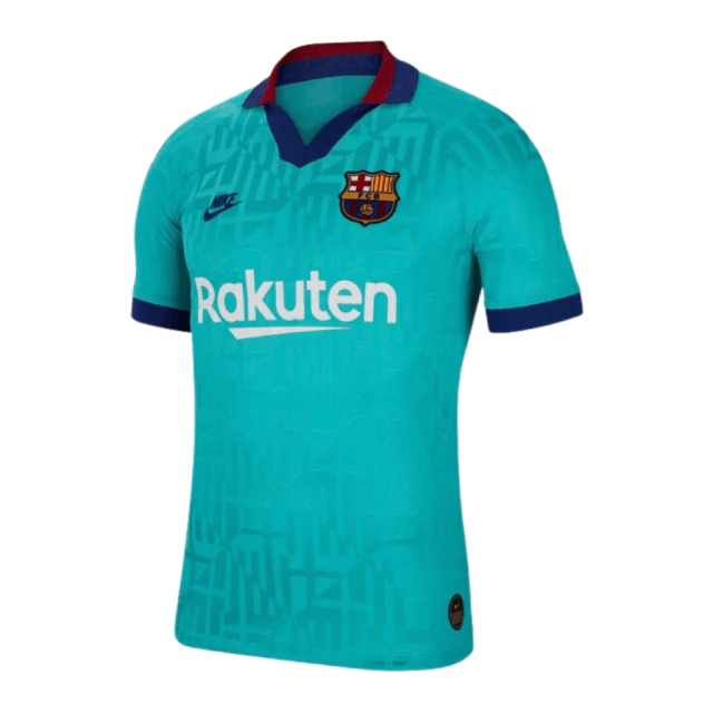 Camisa Barcelona Retrô Third 19/20 Torcedor Nike Masculina - Verde - Manto do GOAT | Loja de Artigos Esportivos | Camisas de Futebol