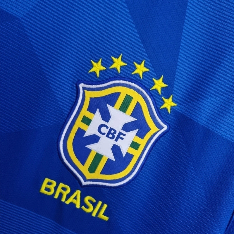 Camisa II Brasil Away 2018 Copa do Mundo Retrô Nike - Azul