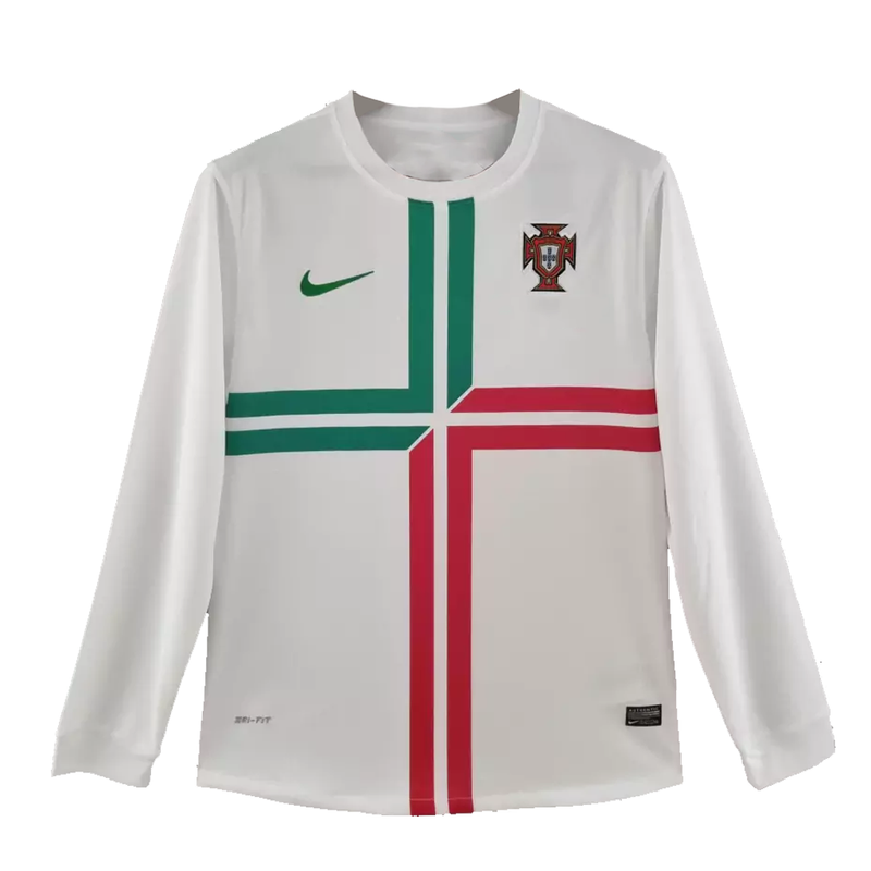 Camisa II Portugal Away 2012 Euro Manga Longa Retrô Nike - Branca