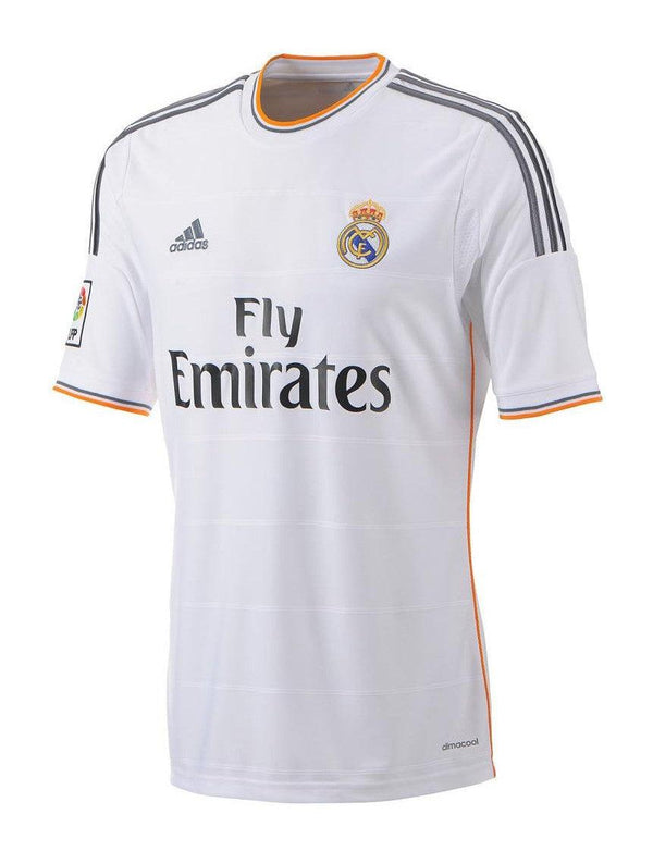 Camisa Real Madrid I Home 2013/14 Adidas Retrô - Branco - Manto do GOAT | Loja de Artigos Esportivos | Camisas de Futebol