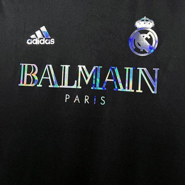 Camisa Real Madrid x Balmain Refletiva Edição Especial Adidas - Preta