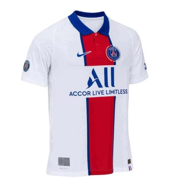 Camisa Retrô Paris Saint Germain Away 20/21 Torcedor Nike Masculina - Branco - Manto do GOAT | Loja de Artigos Esportivos | Camisas de Futebol