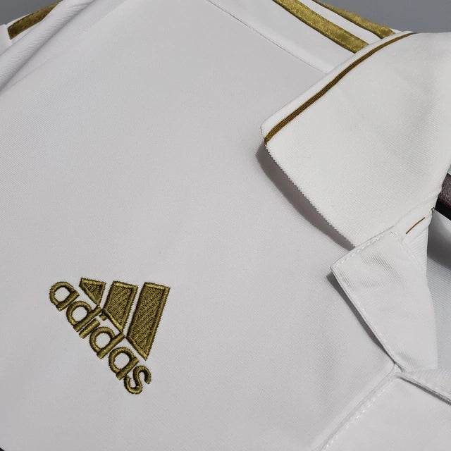 Camisa I Real Madrid Home 2011/2012  Manga Longa Retrô Adidas - Branco