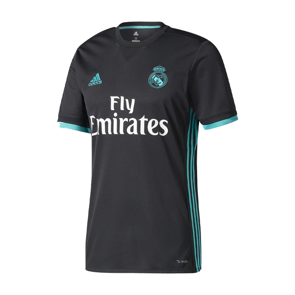 Camisa II Real Madrid Away 2017/2018 Retrô Adidas - Preta