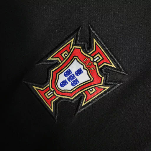 Camisa II Portugal Away 2006 Copa do Mundo Retrô Nike - Preta