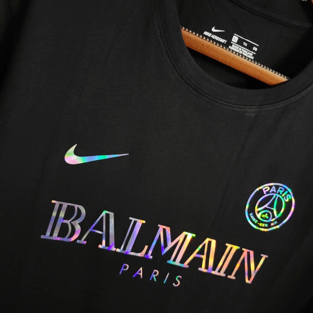 Camisa PSG x Balmain Refletiva Edição Especial Nike - Preta