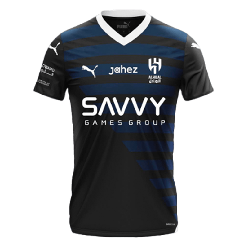 Camisa II Al Hilal Away 2023/2024 Torcedor Puma - Preta e Azul Escuro