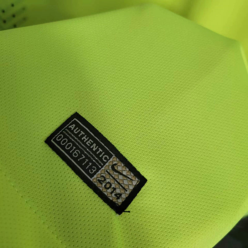 Camisa III Barcelona Third 2014/2015 Retrô Nike - Amarelo Limão