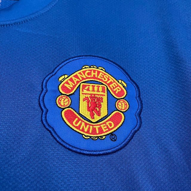 Camisa III Manchester United Third 2008/2009 Manga Longa Retrô Nike - Azul