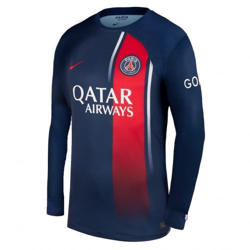 Camisa I PSG Home 2023/2024 Manga Longa Torcedor Nike - Azul Marinho